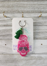 Load image into Gallery viewer, Glam Skull Keychain
