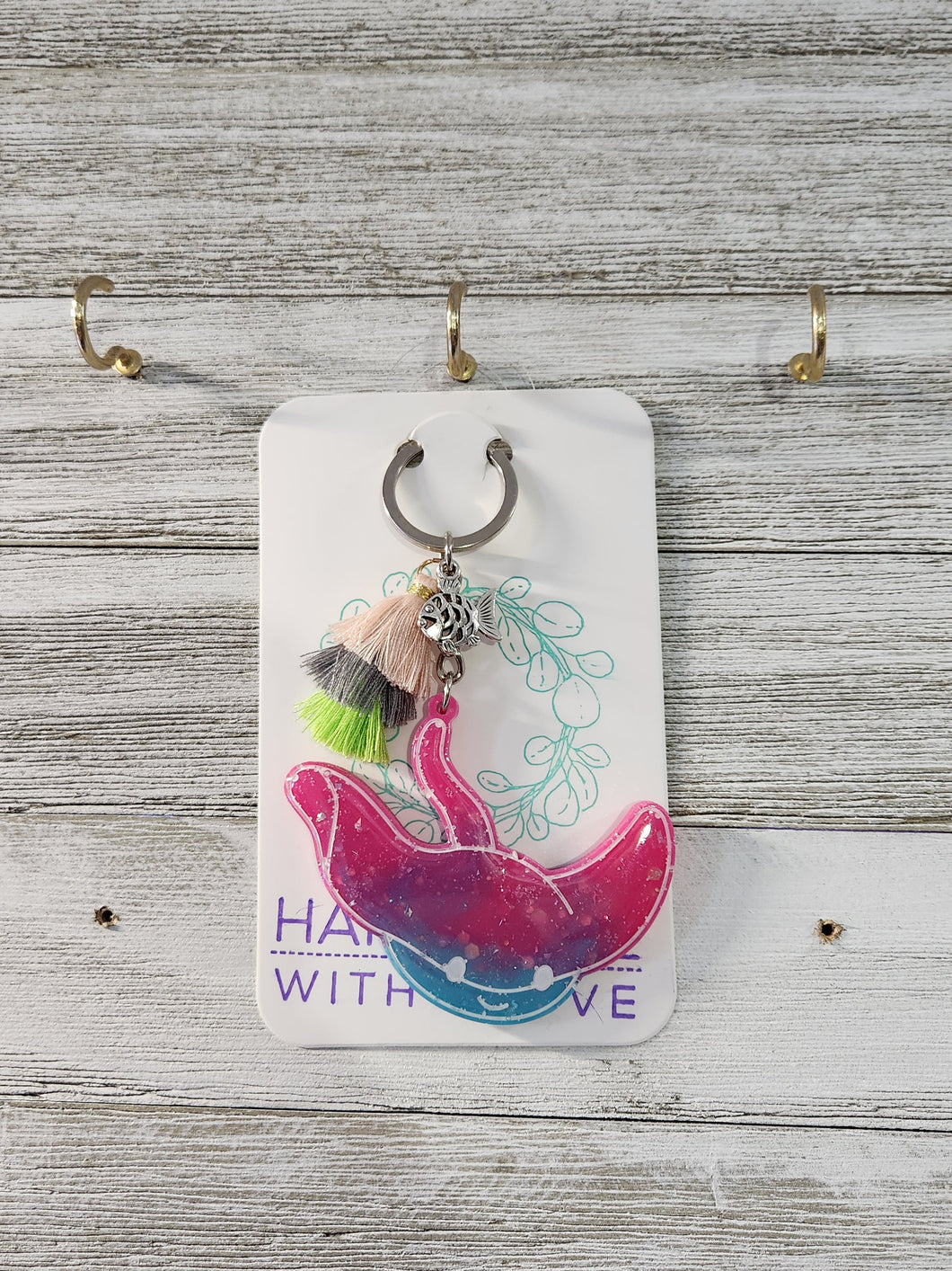 Manta Ray Keychain