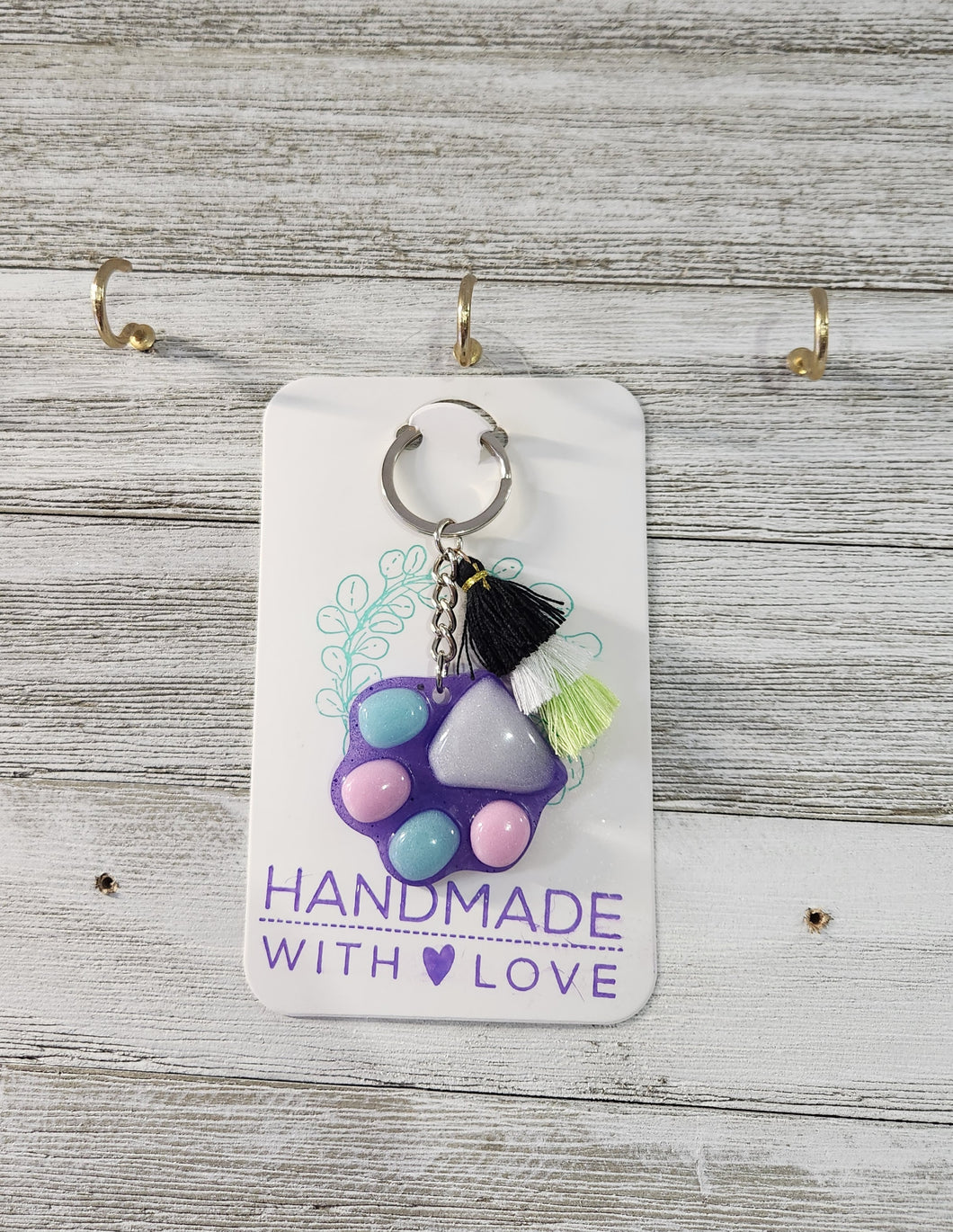 Pawprint Keychain