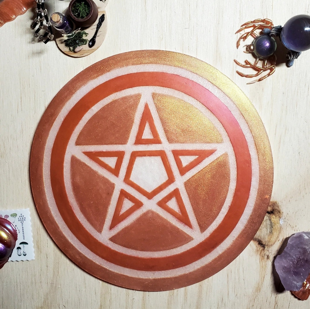 Pentacle Altar Plate